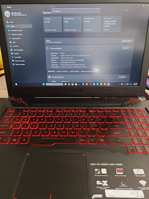 Laptop Asus TUF Gaming