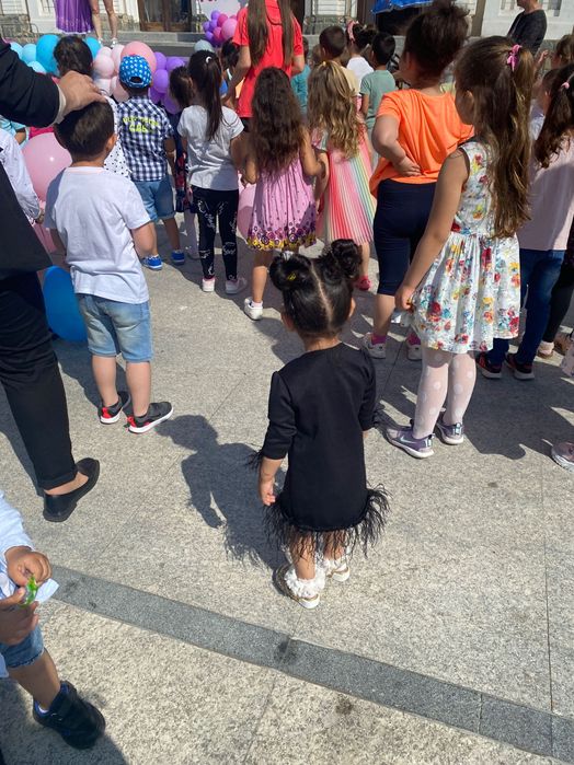 Рокли за мама и бебе с пера