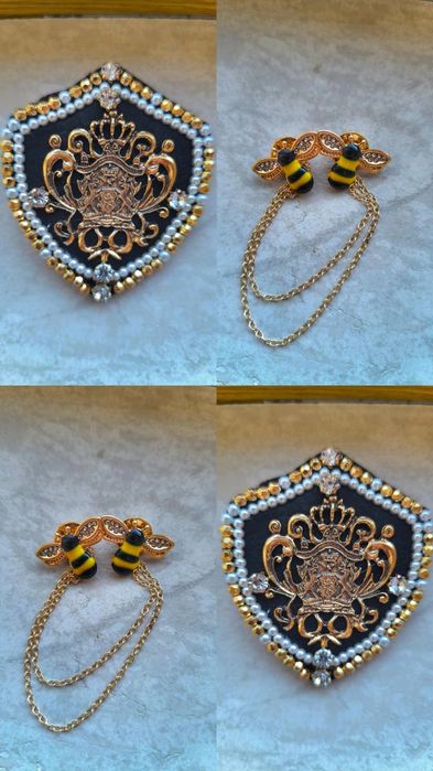 Брошки, игли за ревери, ластици за коса, обеци, фиби и пръстени