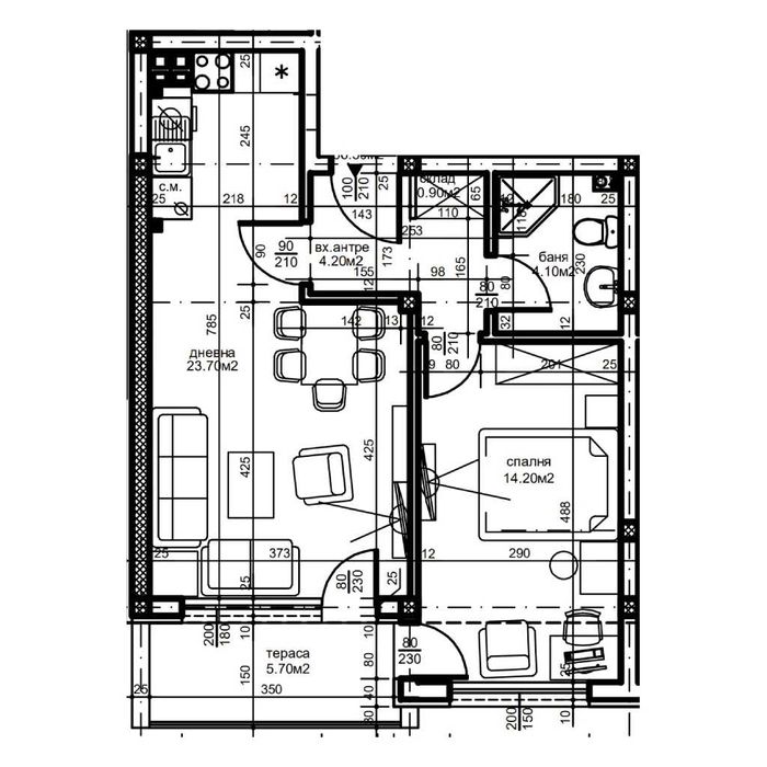 Продава се Двустаен апартамент в Пловдив, Остромила - 71 кв.м за 1267 €/кв.м - Снимка #5