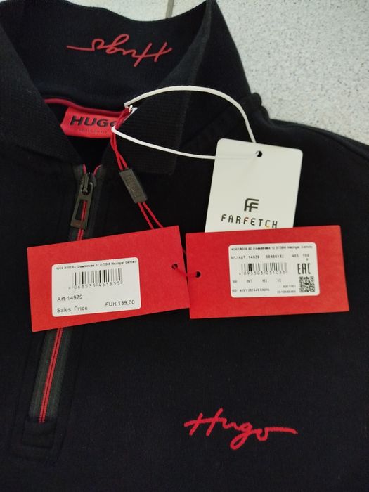 HUGO BOSS® - НОВА - мъжка блуза, плътна и топла - 48(М)