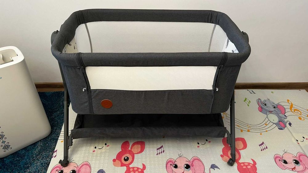 Patut co-sleeper, Lionelo Plus cu sistem de leganare si functie reflux