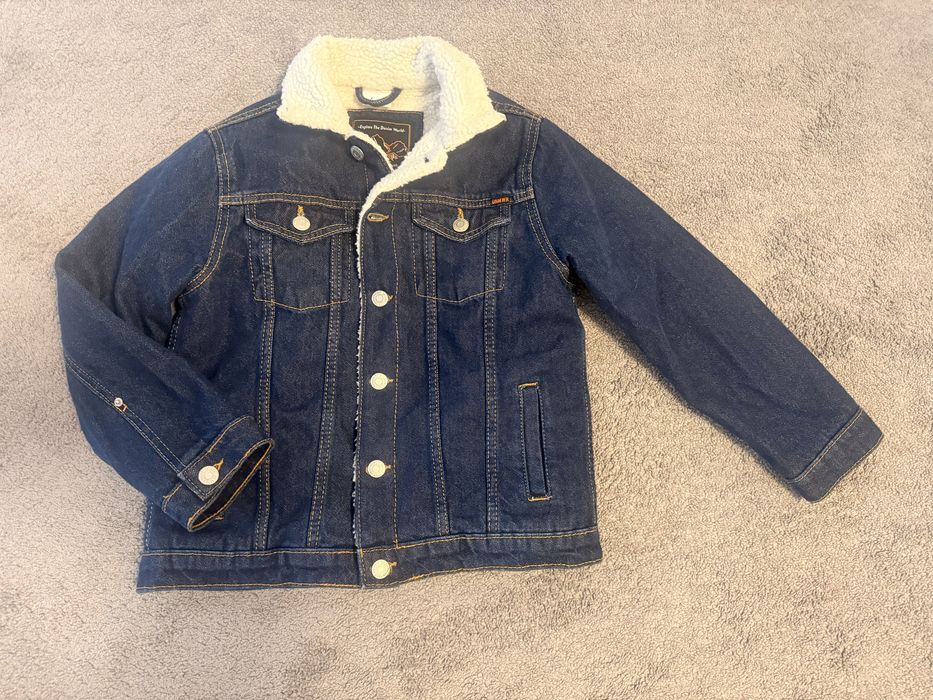 Geaca denim imblanita