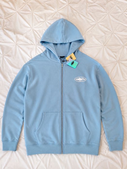 Hanorac Corteiz Blue Zip-Up Marimea XL