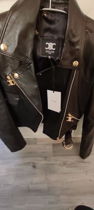 Яке , естествена кожа, шикозна модел