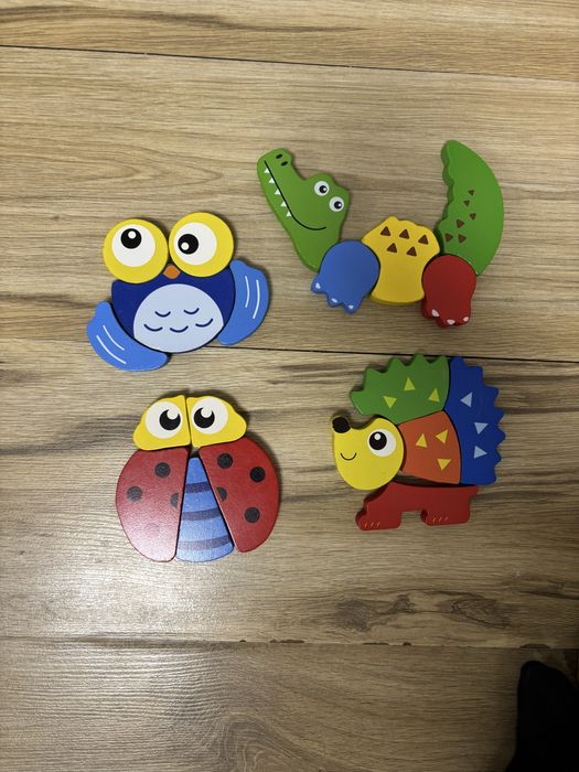 Puzzle lemn pentru copii / puzzle joaca / jucarii montesori