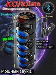 Mikrafonli, masofadan boshqariladigon Bluetooth kolonka
