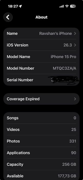 iPhone 15 Pro 256Gb