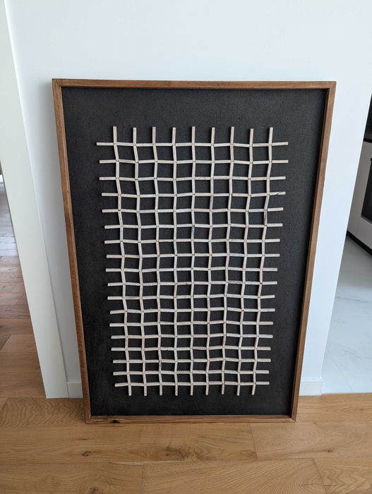 Panou decorativ din lemn de pin reciclat 82x4x122 cm Vical Home
