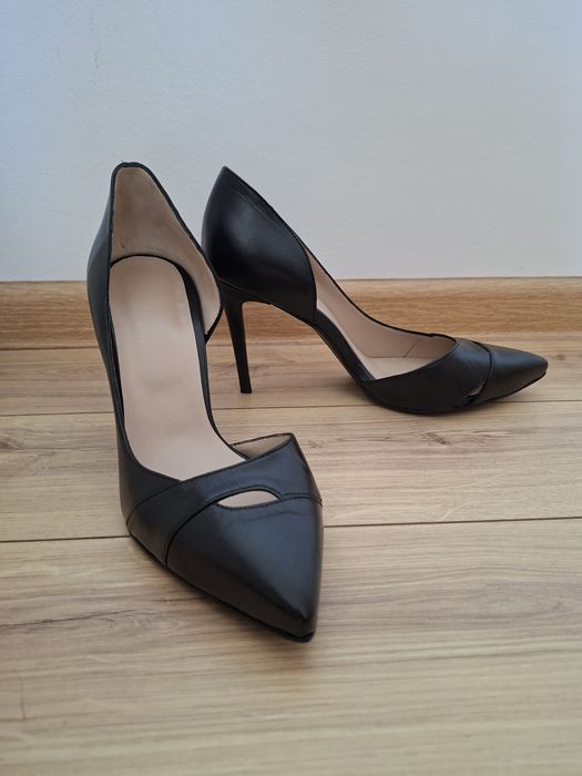 Pantofi stiletto NOI piele naturala