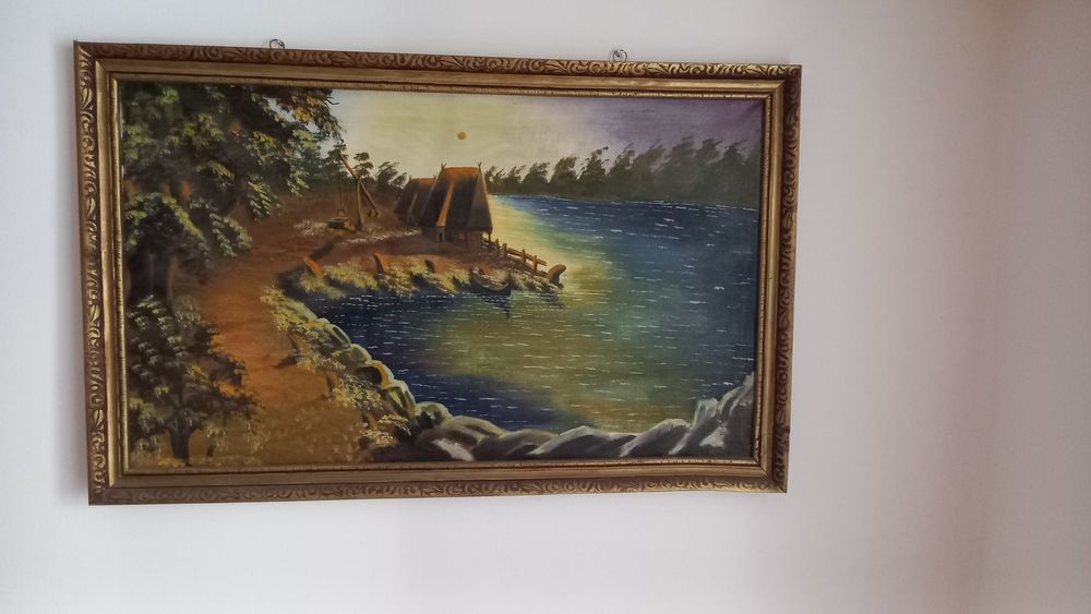 Vand picturi pe panza și litografii inramate frumos,superbe,stare perfecta