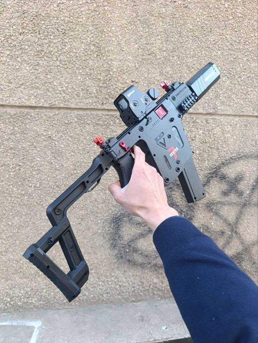Автомат Орбиган Kriss Vector подсвечивающий и дымовой глушитель
