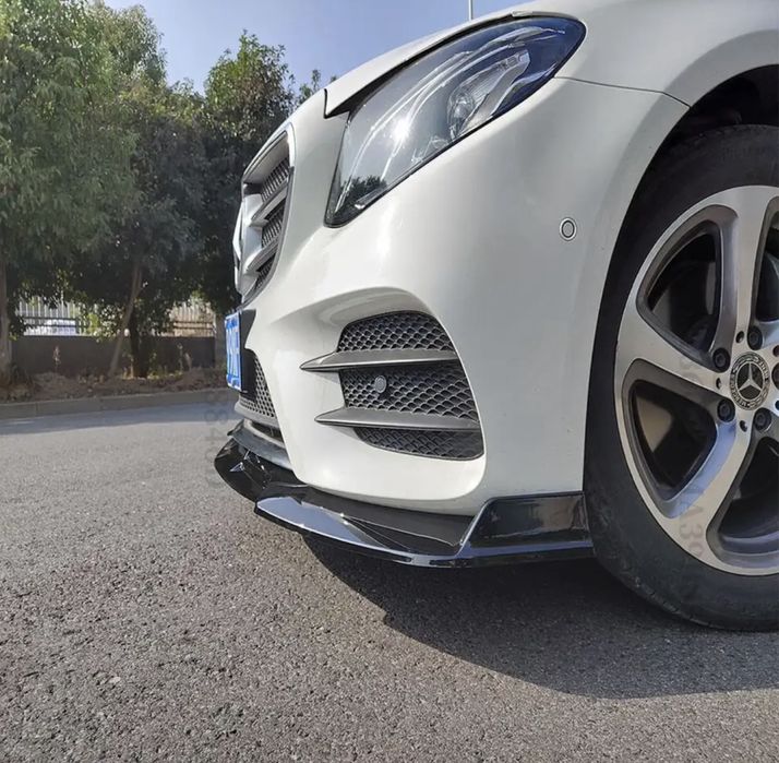 Сплиттер передний на Mercedes E W213 AMG тюнинг