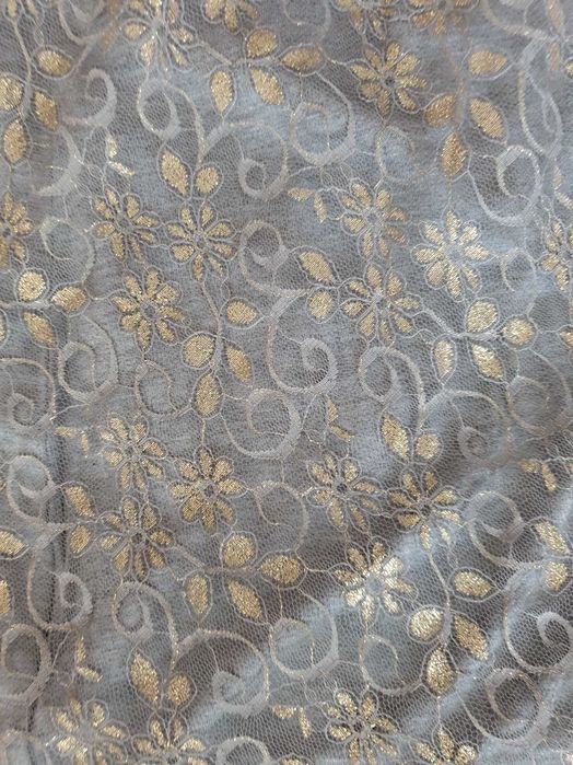 Top dama dantela argintiu Bottega