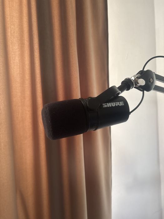Microfon shure mv7 +brat microfon rode psa 1
