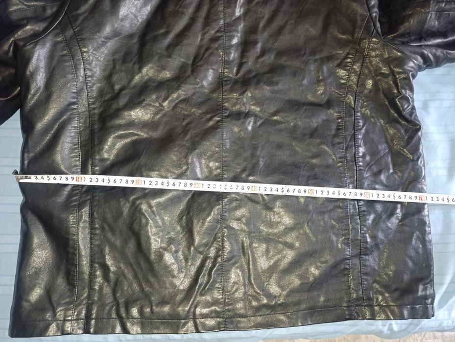 Кожаная  зимняя куртка.