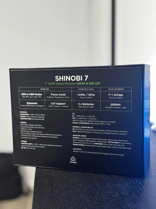 Atomos Shinobi 7 Monitor HDR 7" 4K