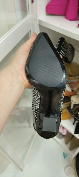 Botine superbe noi Mango 38 de petrecere cu strasuri