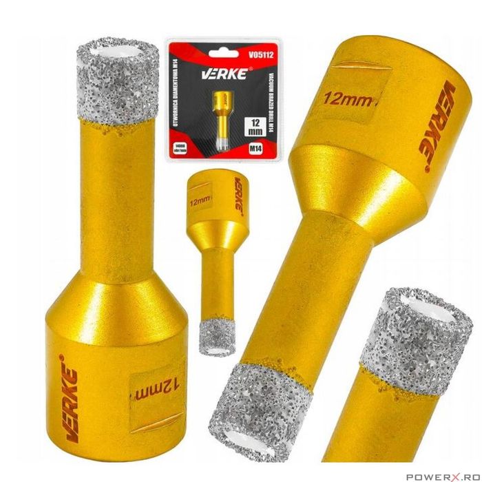 Carota diamantata pentru placi ceramice, marmura, piatra naturala,