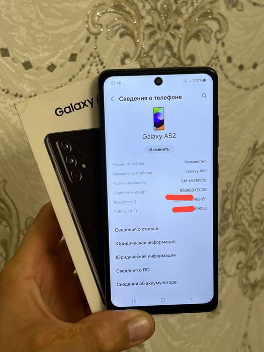 Samsung galaxy A52