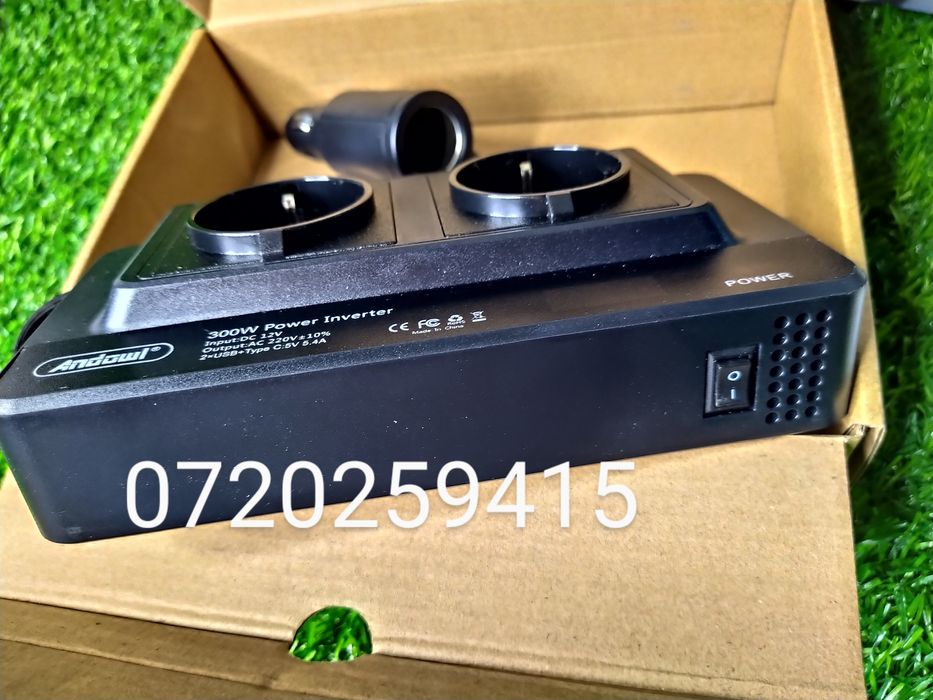 Invertor Camping , 300W, 12V/220V, USB, CC8200
