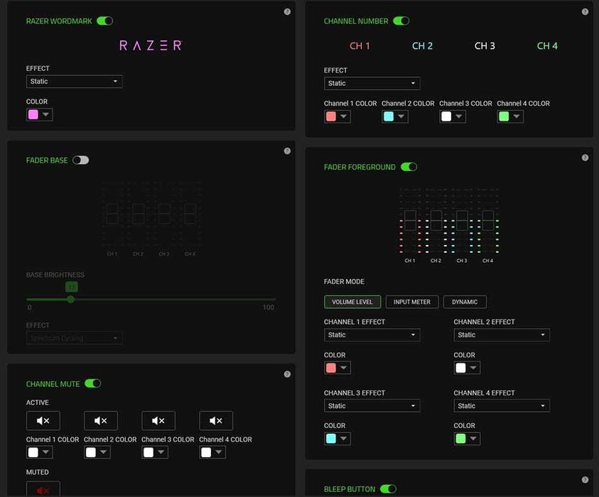 Продвинутый микшер/аудио-интерфейс Razer Audio Mixer
