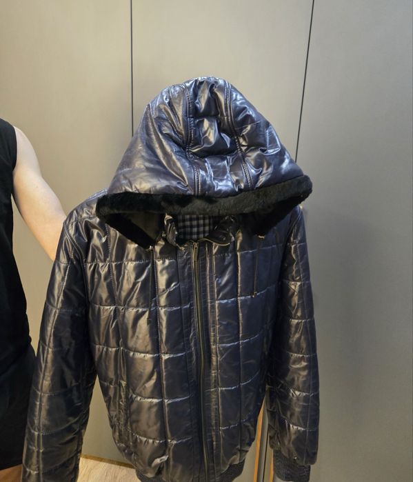 Мъжко зимно кожено яке