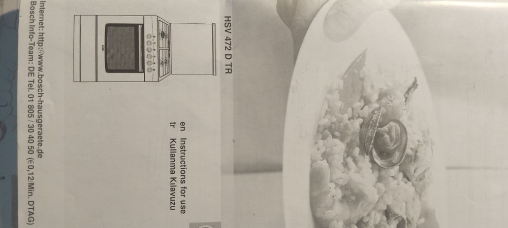 Электрогазовая плита BOSCH