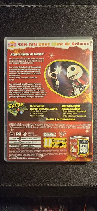 Cosmar Inainte de Craciun Tim Burton - DVD Disney, sub RO