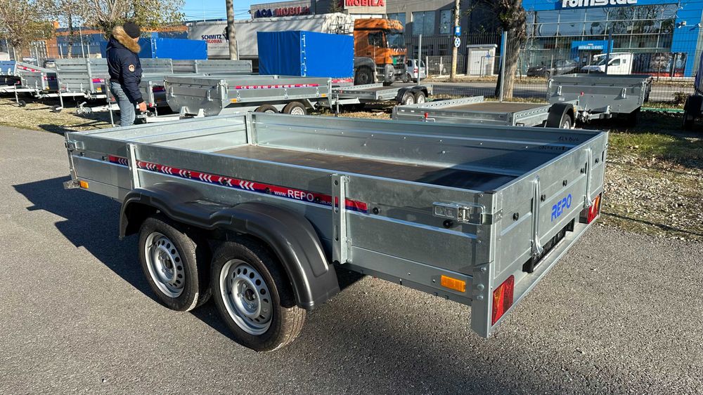 Remorca Noua REPO, fab RO, dublu ax, carte RAR, 3m/1.6m