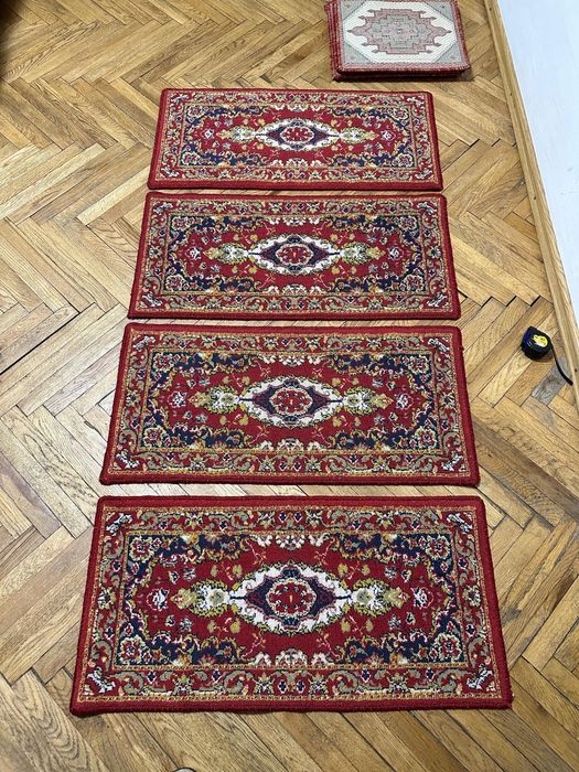 Set 4 covorașe lucrate manual – model oriental tradițional