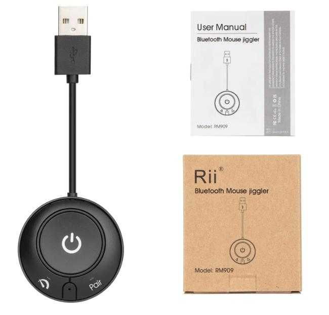 Game Moji AirDrive BLUETOOTH Mouse Jiggler ВграденаБатерия Mouse Mover