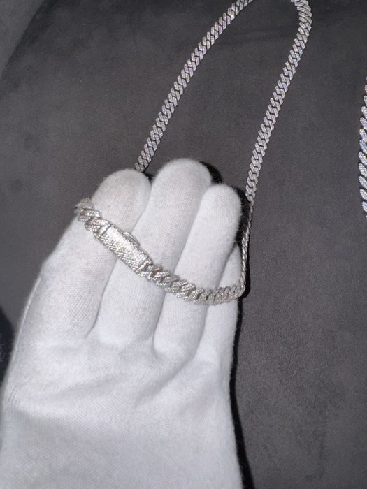 Cuban argint S925 Moissanite