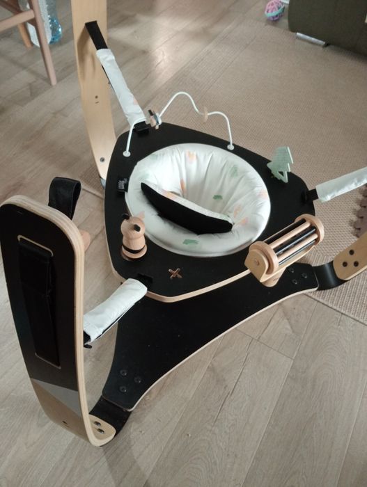 LittleHoppa 3in1 - Bouncer jumper  lemn cu centru de activiti