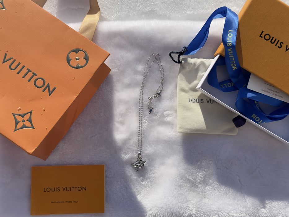 Lantisor / Lant Louis Vuitton argintiu