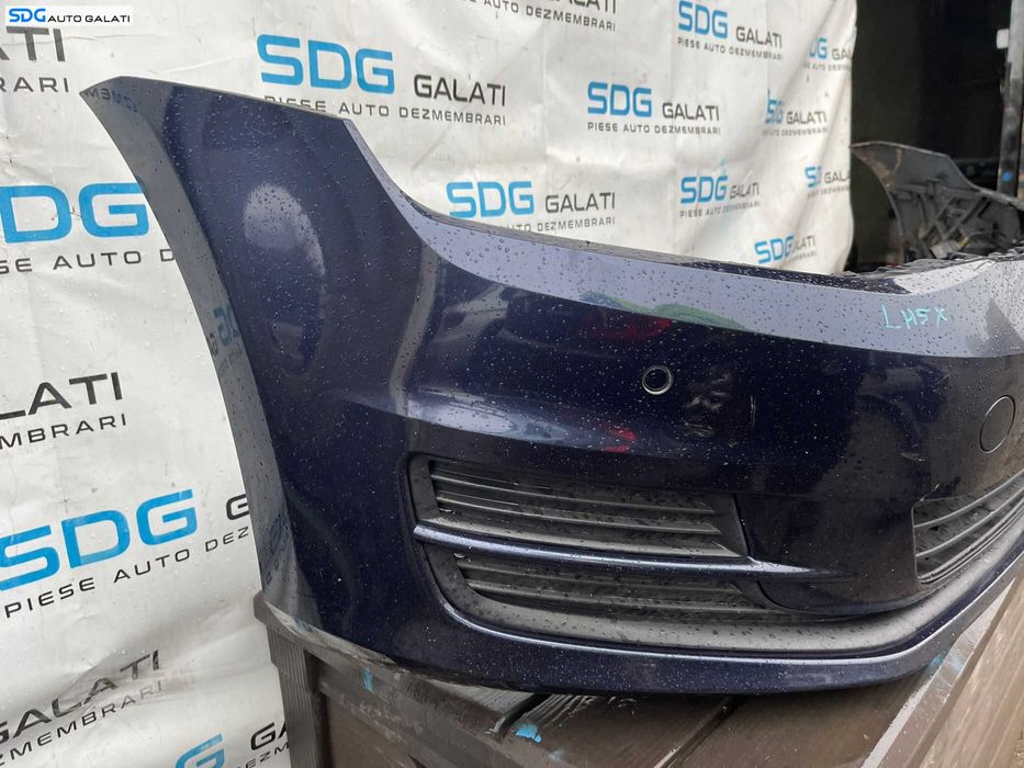 Bara Spoiler Fata cu Locas Senzori Parcare Culoare Albastru LH5X Volkswagen Golf 7 Break Combi 2013 - 2017 Cod 5G0807221