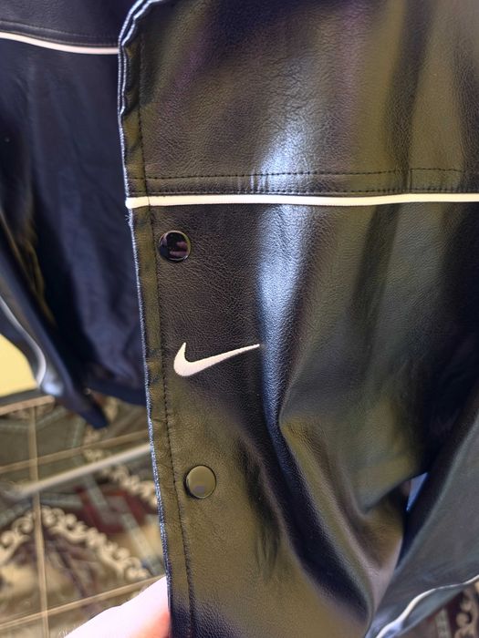 Nike x Supreme Geaca Piele Varsity