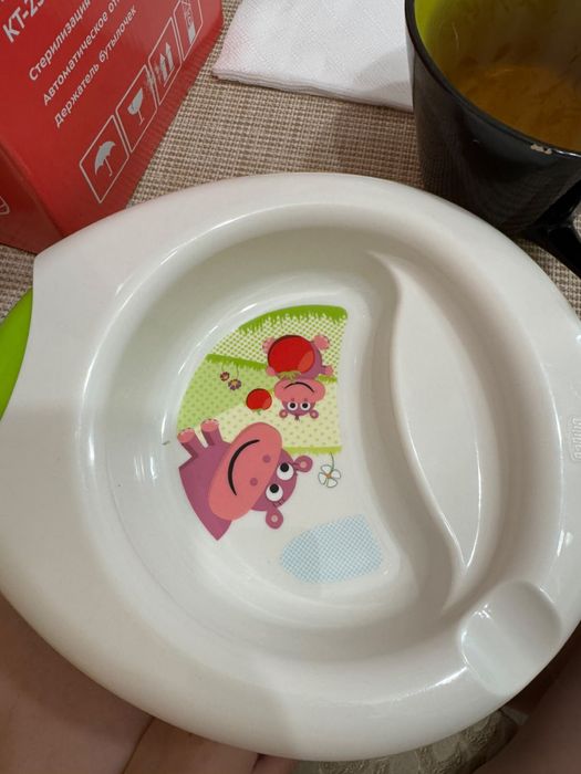 Детская тарелочка 2 в 1 chicco