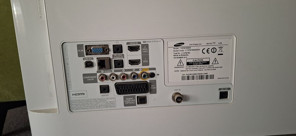 Monitor 27" / TV Samsung T27B750EW/EN