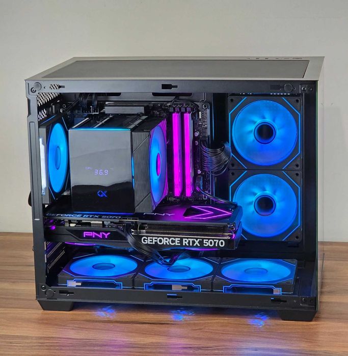 Геймърски компютър - Нов ( Ryzen 7 7700 | RТX 5070 | DDR5 RAM | SSD NVMe )