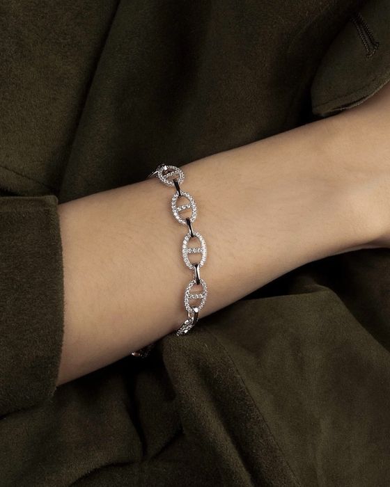 apm monaco bratara, noua model Chaîne Maille Marine