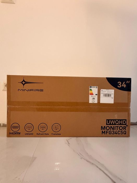 Monitor De Gaming Curbat Minifire Uwqhd De 34", 165Hz