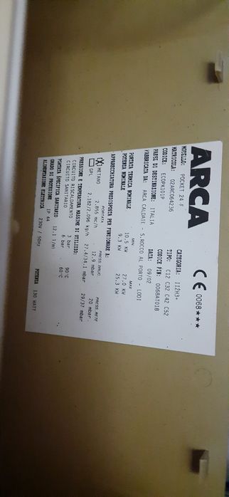 Centrala Arca Pocket24F-Functionala pe caldura,apa menajera DEFECTA