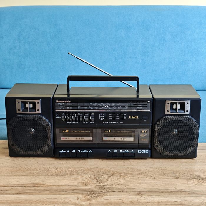 Ретро касетофон Panasonic RX-CT800 – 5-Band Portable Stereo Component System