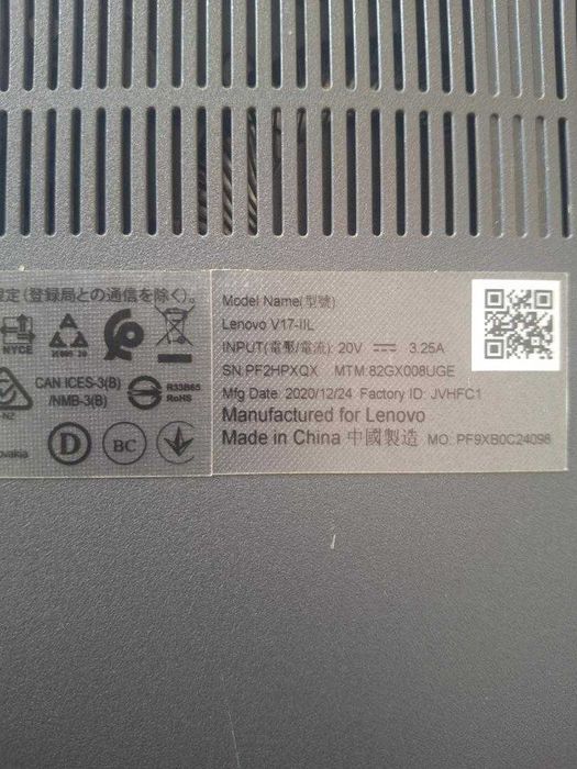 dezmembrez laptop lenovo V17-IIL generatia 10