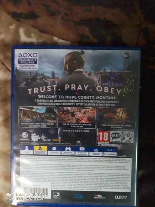 Продавам игри  за PS4  FAR CRY 5,  FAR CRY PRIMAL,  FALLOUT 4