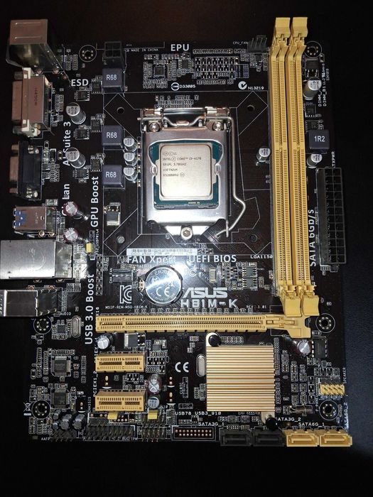 Kit placa de baza Asus + procesor i3 + cooler
