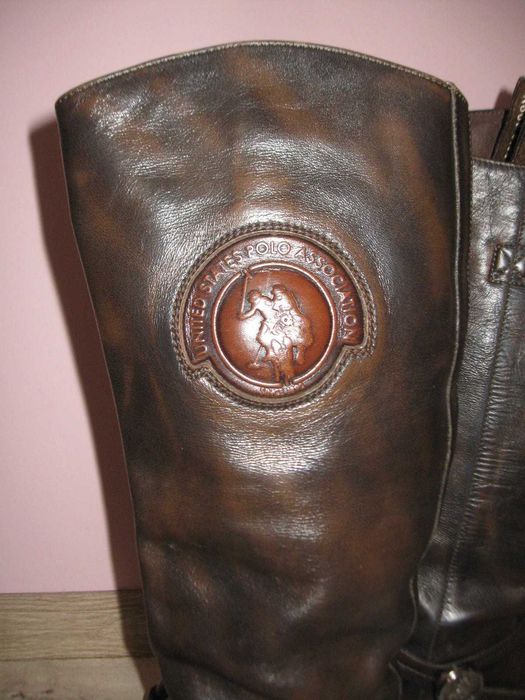 United states polo association дамски ботуши естествена кожа