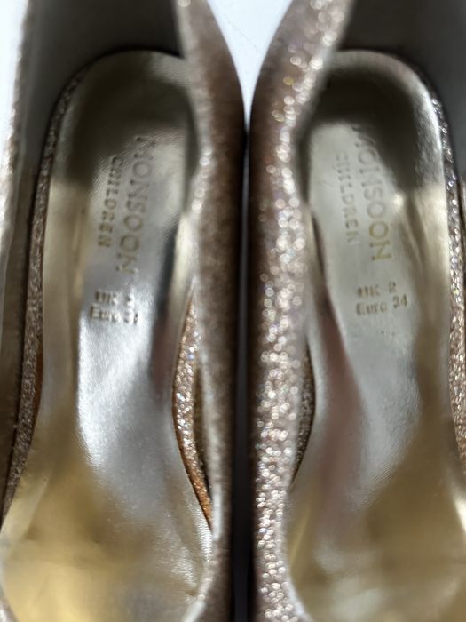 Туфельки для девочки MONSOON, размер 33–34