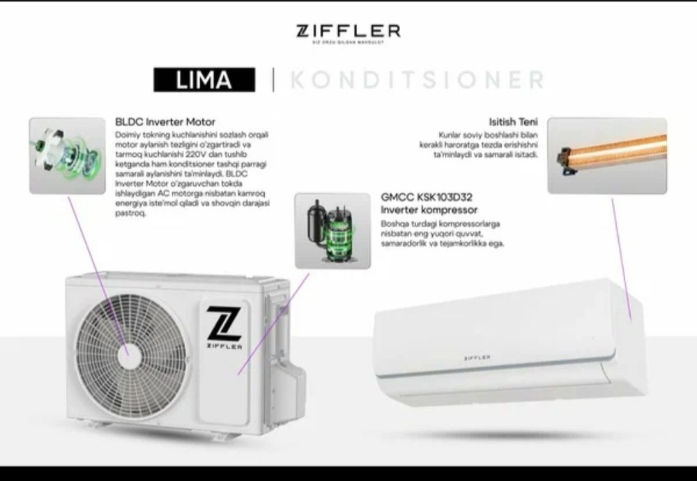 Ziffler kandetsaner inverter mator + ten